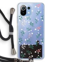 Small white flowers: Xiaomi Mi 11 Lite Transparant Hoesje met koord