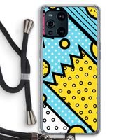Pop Art #1: Oppo Find X3 Pro Transparant Hoesje met koord