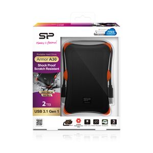 Silicon Power 2TB Rugged Armor A30 schokbestendig, 2.5" USB 3.0 Military Grade Portable Hard Drive