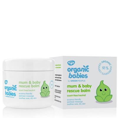 Green People Organic babies mum & baby rescue balm scent free 100 Milliliter Green People Organic babies mum & baby rescue balm scent free 100 Milliliter
