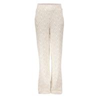 Geisha zomer broek meisjes - jacquard - zand / off wit