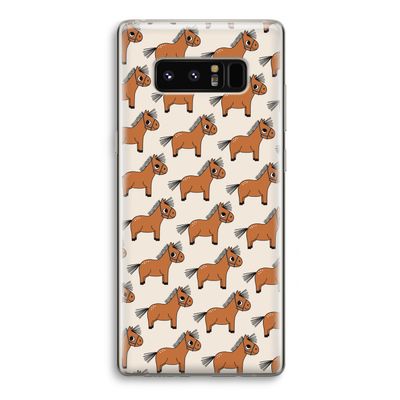 Pony: Samsung Galaxy Note 8 Transparant Hoesje