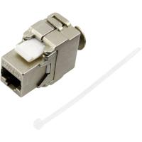 TRU COMPONENTS RJ45-koppeling, Cat. 6a 93038C360 Koppeling, recht Aantal polen 8 Metaal 1 stuk(s)