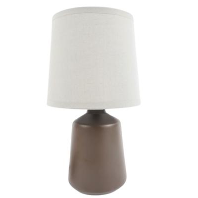 Tafellamp keramiek bruin 27cm