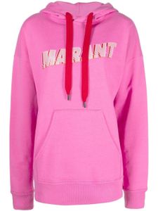 MARANT ÉTOILE hoodie Mansel à logo imprimé - Rose