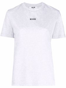 MSGM t-shirt à logo imprimé - Gris