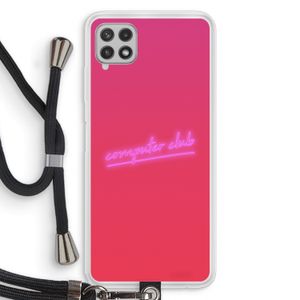 Vice Glow: Samsung Galaxy A22 4G Transparant Hoesje met koord