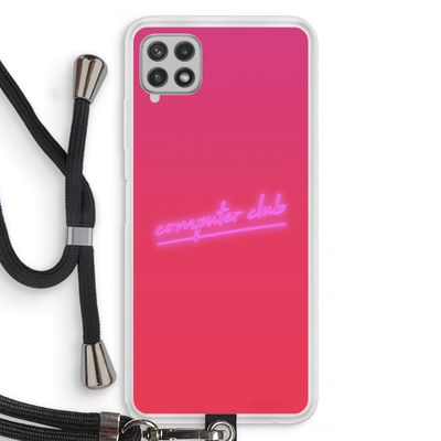 Vice Glow: Samsung Galaxy A22 4G Transparant Hoesje met koord