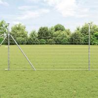 VidaXL Afrasteringspaal gegalvaniseerd 25 x 1,4 m staal