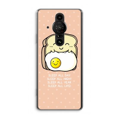 Sleep All Day: Sony Xperia Pro-I Transparant Hoesje