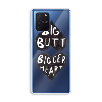 Big butt bigger heart: Samsung Galaxy Note 10 Lite Transparant Hoesje
