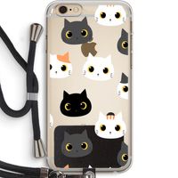 Katten: iPhone 6 PLUS / 6S PLUS Transparant Hoesje met koord