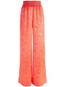 alice + olivia pantalon Willis Pajama à motif en jacquard - Orange