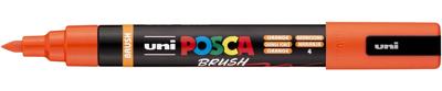 Uni Posca paintmarker PC-5BR, 1 - 4 mm, penseel punt, donkeroranje Uni Posca paintmarker PC-5BR, 1 - 4 mm, penseel punt, donkeroranje