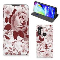 Bookcase Motorola Moto G8 Power Watercolor Flowers