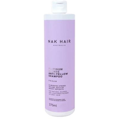 NAK Blonde Range Platinum Blonde Anti-Yellow Shampoo 375ml