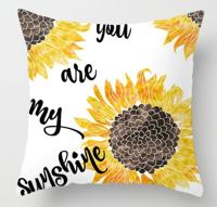 2 stuks 45x45cm geel gestreepte kussensloop geometrische gooien kussen kussensloop afdrukken Cushion kussen zaak slaapkamer Office grootte: 450 * 450