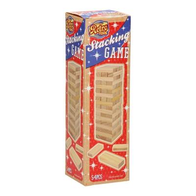 Stapeltoren hout mini18,5x5,5x5,5cm