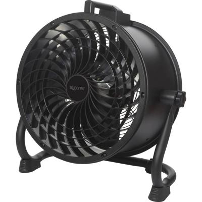 Sygonix Vloerventilator 120 W (Ø x h) 520 mm x 530 mm Zwart Zwenkbaar