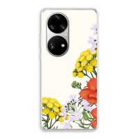 Wilde bloemen: Huawei P50 Pro Transparant Hoesje