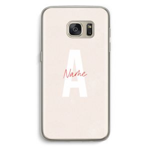 Strawberry Milkshake: Samsung Galaxy S7 Transparant Hoesje