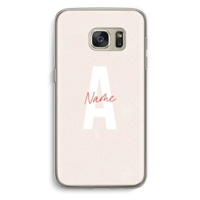Strawberry Milkshake: Samsung Galaxy S7 Transparant Hoesje