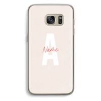 Strawberry Milkshake: Samsung Galaxy S7 Transparant Hoesje