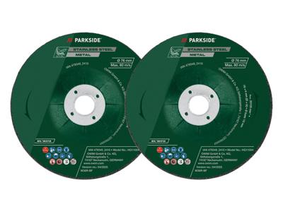 PARKSIDE Slijpschijven 76 mm (2 slijpschijven)