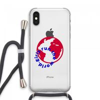 Run The World: iPhone XS Max Transparant Hoesje met koord