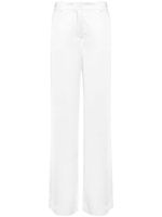 P.A.R.O.S.H. pantalon droit à fini satiné - Blanc