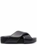 Jil Sander sandales à brides croisées - Noir