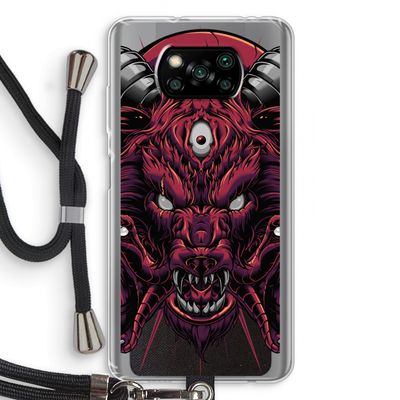 Hell Hound and Serpents: Xiaomi Poco X3 NFC Transparant Hoesje met koord