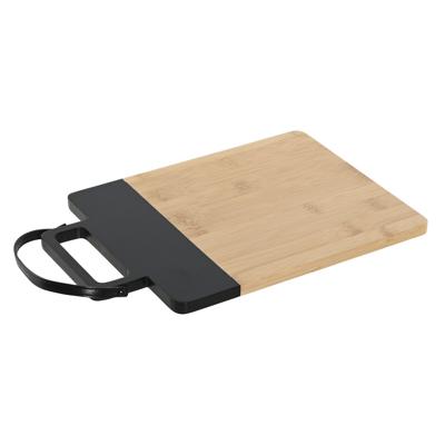 Snijplank Home ESPRIT Zwart Natuurlijk Polyurethaan Bamboe 35,5 x 21 x 1,1 cm