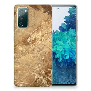 Samsung Galaxy S20 FE TPU Siliconen Hoesje Marmer Creme