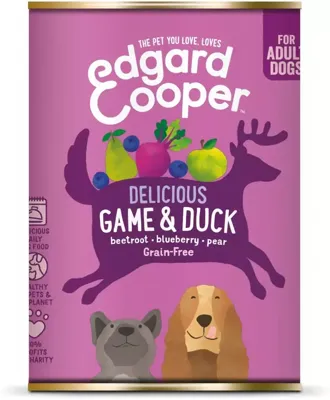 Edgard & Cooper blik wild & eend 400g