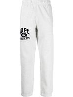 AAPE BY *A BATHING APE® pantalon de jogging chiné à patch logo - Gris - thumbnail