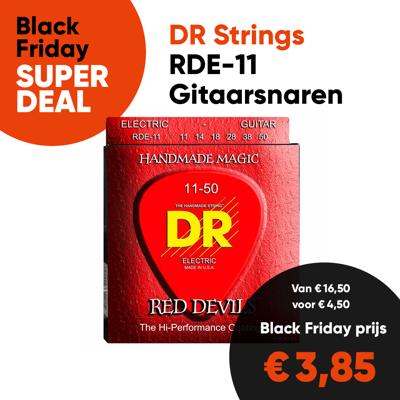 DR Strings RDE-11 Red Devils Elektrische Snaren (11-50), K3 Coating - Aanbieding, op = op