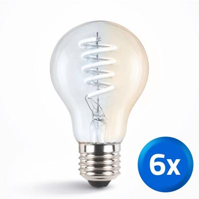 Tuya slimme led filament lamp goud - E27 fitting kogelvormig - Dual White - voordeelset van 6 Tuya slimme led filament lamp goud - E27 fitting kogelvormig - Dual White - voordeelset van 6