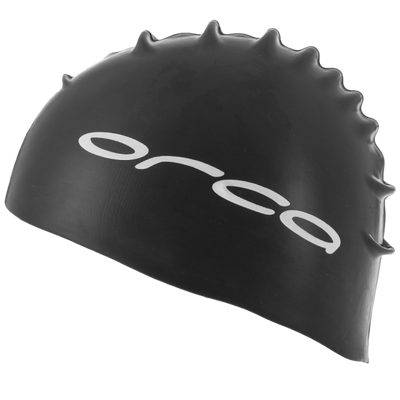 Orca Siliconen badmuts swim cap zwart