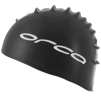 Orca Siliconen badmuts swim cap zwart