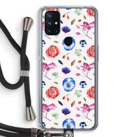 Bloemetjes: OnePlus Nord N10 5G Transparant Hoesje met koord