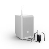 LD Systems ANNY 8 BPH 8 Inch Draagbare Accu Speaker met draadloze headset en Bodypack Pure white
