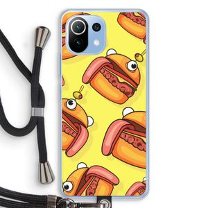Hamburger: Xiaomi Mi 11 Lite Transparant Hoesje met koord