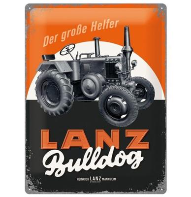 Lanz Bulldog Der Grosse Helfer Traktor Metalen Bord 30 x 40 cm Lanz Bulldog Der Grosse Helfer Traktor Metalen Bord 30 x 40 cm