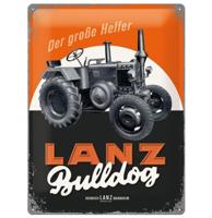 Lanz Bulldog Der Grosse Helfer Traktor Metalen Bord 30 x 40 cm - thumbnail