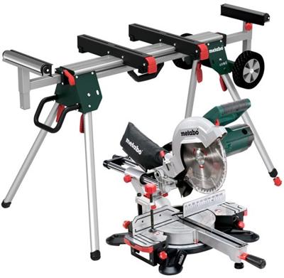 Metabo afkortzaag kgs 305 m met trekfunctie + ksu 251 onderstel