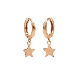 Karma Oorringen Hinged Hoops Star Rosé