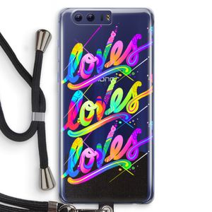 Loves: Honor 9 Transparant Hoesje met koord