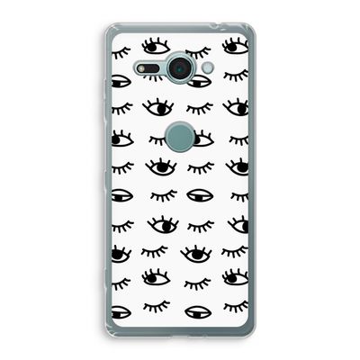 Eye pattern #2: Sony Xperia XZ2 Compact Transparant Hoesje