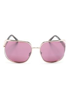 TOM FORD Eyewear lunettes de soleil Goldie à monture carrée - Marron